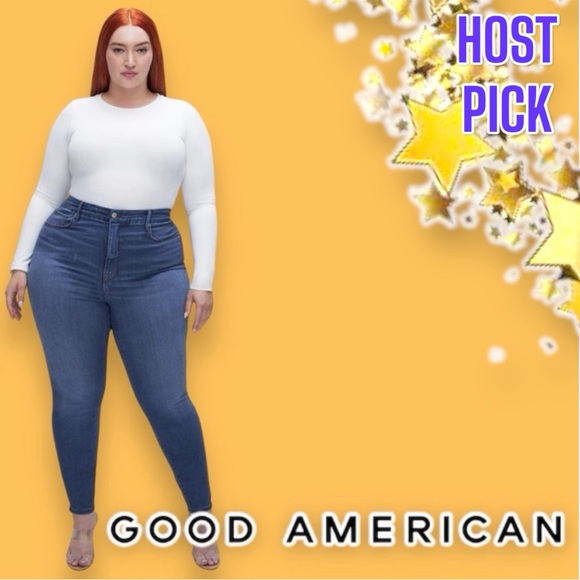 Good American Denim - 🎉 HP!🎉 NWT Good American “Good Waist” Skinny Jeans in Blue796. Size 18 👖
